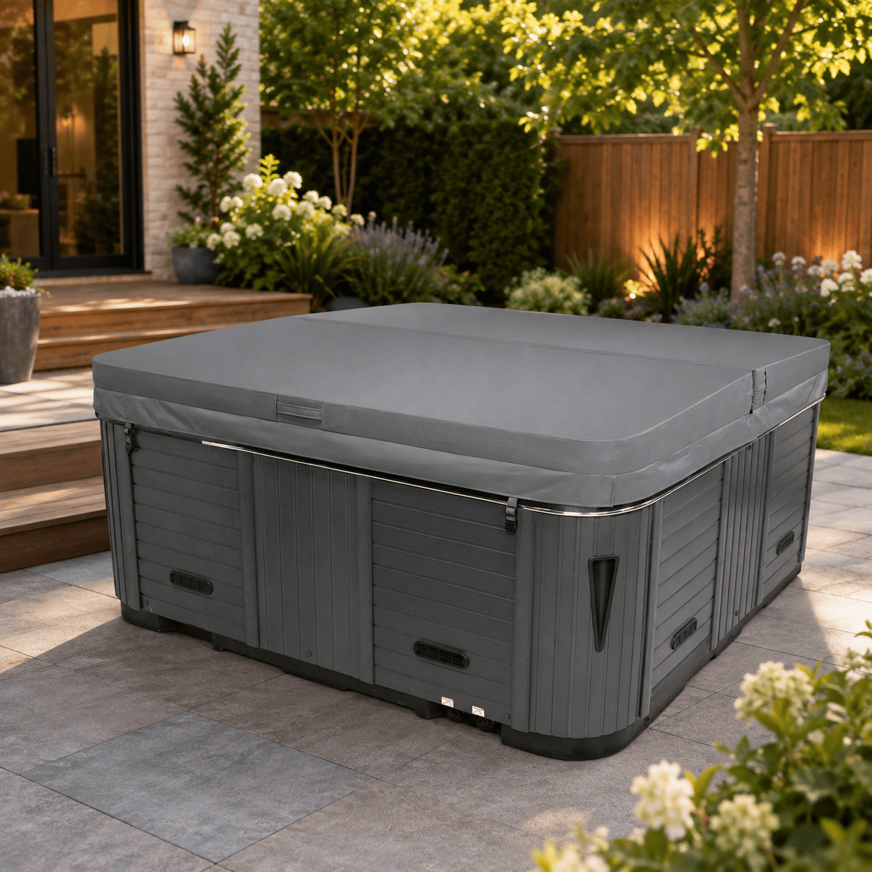 84” × 84” Ready-to-Ship Hot Tub Cover